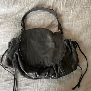 Lucky Brand Black Leather Shoulder Purse